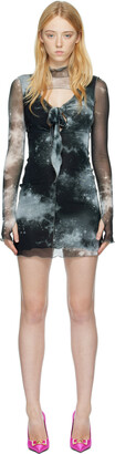 Versace Jeans Couture Black Space Couture Minidress