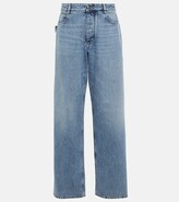 High-rise straight jeans 
