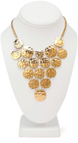 Thumbnail for your product : Forever 21 Hammered Coin Bib Necklace