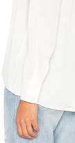 Thumbnail for your product : Vince Satin Slit Back Blouse in White