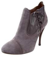 Thumbnail for your product : Tabitha Simmons Cap-Toe Suede Booties