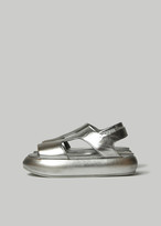 Thumbnail for your product : Marsèll Women's Ciambellona Sandal in Silver Size 36 Calfskin Leather/Rubber