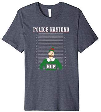 Police Navidad Elf Lineup Arrest Christmas T-Shirt