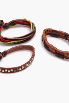 Thumbnail for your product : boohoo Woven Colourful Stack Bracelet