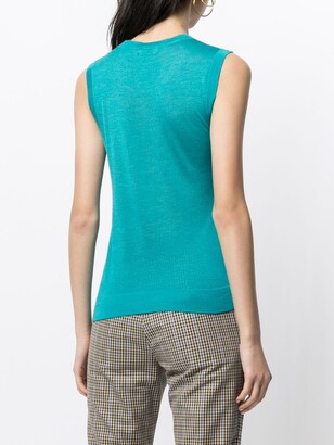 Colombo Silk-Cashmere Blend Fine Knit Vest