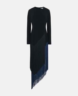 Stella McCartney camille black fringe dress