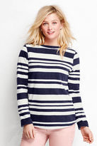 Thumbnail for your product : Lands' End Women's Tall ThermaCheck-100 Fleece Boatneck Pullover - Pattern