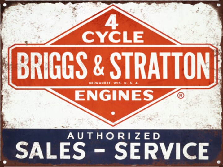 Etsy Briggs & Stratton Reproduced Aluminum Vintage Sign Garage Shop Decor