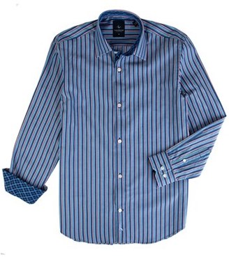 Tailorbyrd Boy's Lake Murray Stripe Dress Shirt