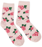 Thumbnail for your product : Forever 21 Rose Printed Crew Socks