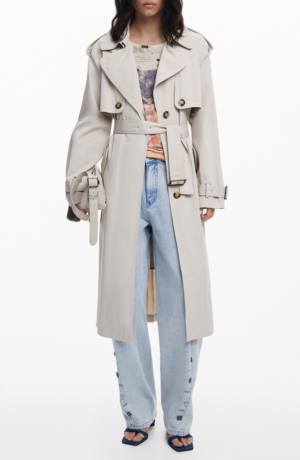 Desigual Belted Trench Coat
