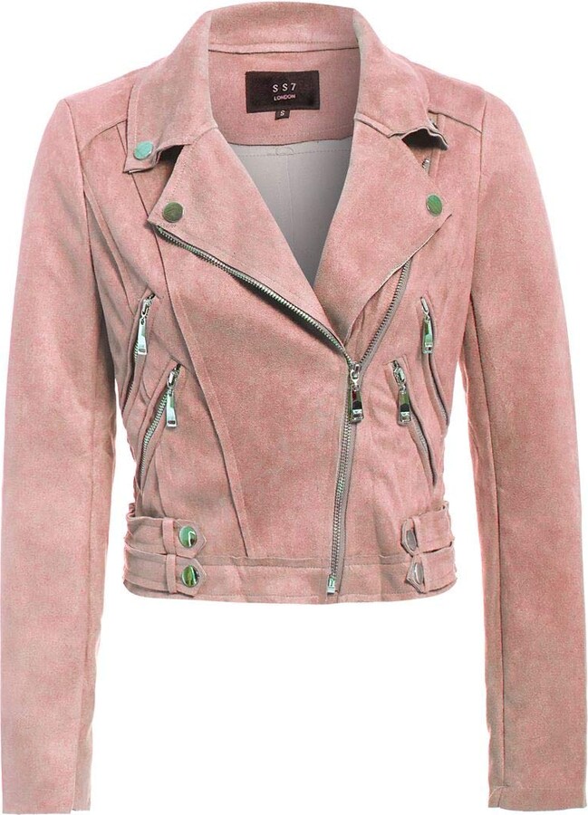 rose suede jacket