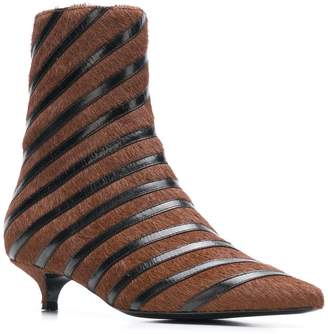 Sonia Rykiel striped ankle boots