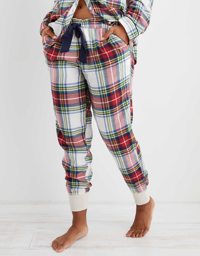 Aerie flannel jogger Clearance