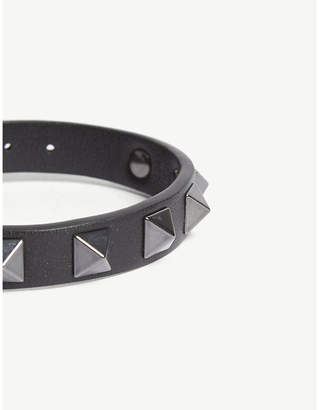 Valentino Leather studded bracelet