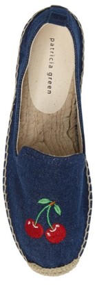 Patricia Green Women's Embroidered Cherries Espadrille Flat