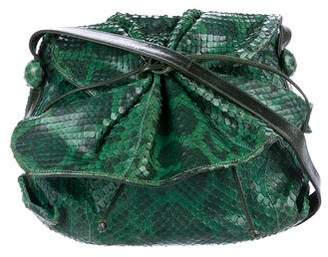 Carlos Falchi Python Butterfly Crossbody Bag