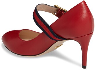 Gucci Mary Jane Pointed Toe Pump