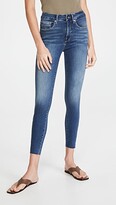 Thumbnail for your product : Good American Good Waist Crop Raw Edge Jeans