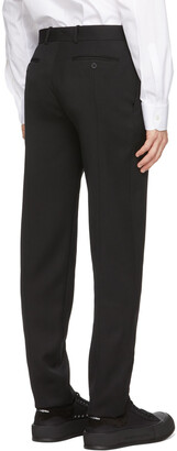 Alexander McQueen Black Sustainable Cavalry Twill Trousers