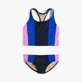 Thumbnail for your product : J.Crew Girls' vertical colorblock tankini set