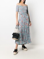 Thumbnail for your product : Poupette St Barth Floral Shift Midi Dress