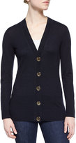 Thumbnail for your product : Tory Burch Simone Button-Front Wool Cardigan