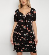 Thumbnail for your product : New Look Gini London Floral Puff Sleeve Mini Dress