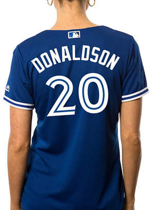 Majestic Ladies Josh Donaldson Toronto Blue Jays Cool Base Replica Away Jersey