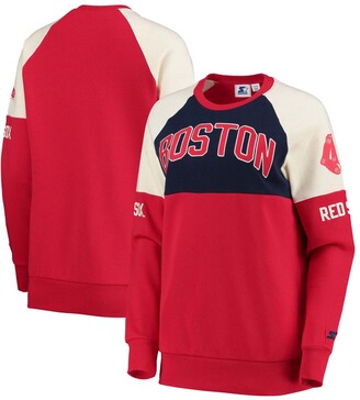Women's Majestic Threads David Ortiz Red Boston Red Sox Name & Number  Tri-Blend Three-Quarter Length Raglan T-Shirt