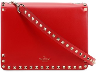 Valentino Rockstud Smooth Leather Shoulder Bag