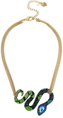 Betsey Johnson Garden Of Excess Snake Frontal Necklace