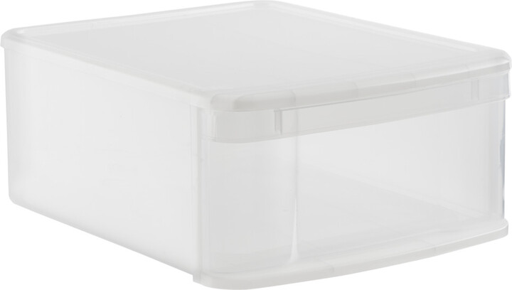 Container Store Iris Large Tint Stacking Drawer Clear - ShopStyle Baskets &  Boxes