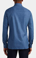 Thumbnail for your product : Isaia Men's Denim-Look Cotton Dress Shirt - Blue