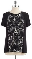 Thumbnail for your product : Calvin Klein Hi-Lo Crackle Blouse