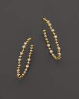 Thumbnail for your product : Michael Aram 18K Yellow Gold Molten Hoop Earrings with Diamond Accents