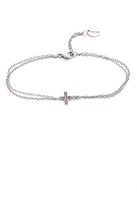 Thumbnail for your product : Chan Luu Diamond Cross Bracelet