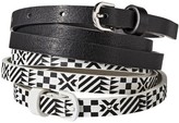 Thumbnail for your product : Mossimo Two Pack Skinny Belt - Black/White