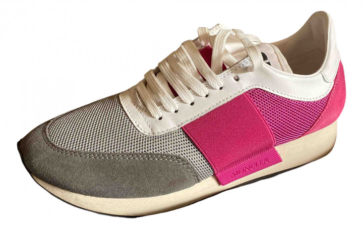 moncler pink trainers