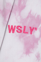 Thumbnail for your product : WSLY The Ecosoft tie-dyed organic cotton-blend fleece track pants