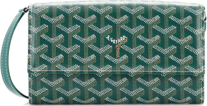 Goyard Varenne Continental Wallet with Strap Coated Canvas Green 221769141