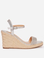 Thumbnail for your product : Dorothy Perkins Wide FitRaaraa Embellished Wedged Shoe - Grey