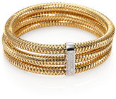 Thumbnail for your product : Roberto Coin Primavera Diamond & 18K Yellow Gold Multi-Row Woven Bracelet