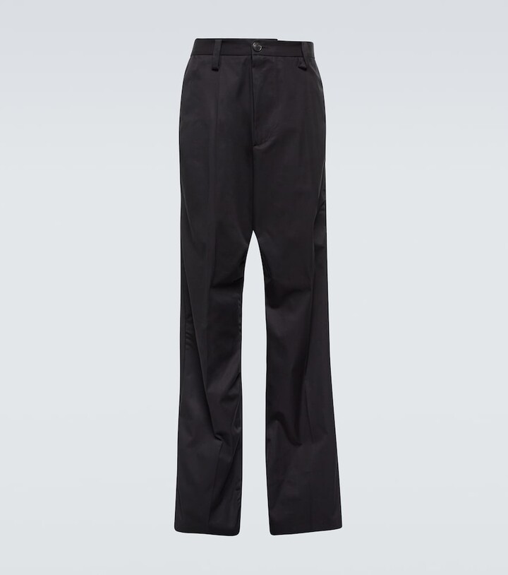 Balenciaga Wide-leg cotton pants ShopStyle