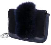 Thumbnail for your product : Loeffler Randall Fox Fur-Trimmed Shoulder Bag