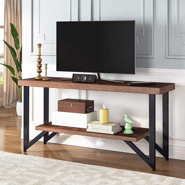 SogesGame 3-Tier Entertainment TV Stand TV Stand Table Center Table Side Table with Storage Board Sofa Table,BZHLQ-ST-4-S8-CA