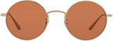 Thumbnail for your product : Oliver Peoples The Row After Midnight Round Sunglasses, Gold/Persimmon