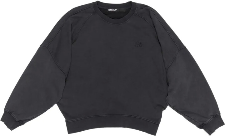 Bimba y Lola Embroidered-Logo Cotton Sweatshirt