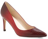 Thumbnail for your product : LK Bennett 'Floret' Lizard Embossed Leather Pointy Toe Pump (Women)