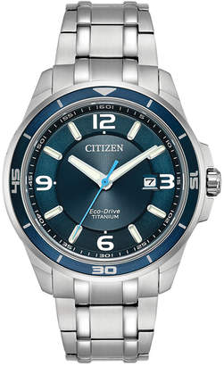 Citizen Men's Eco-Drive Titanium Bracelet Watch 42mm BM6929-56L